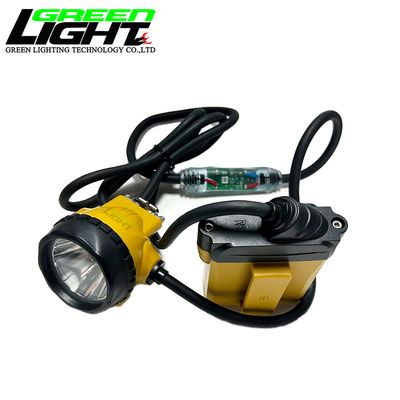 GLC12-A Corded Cap Lamp Coal Underground Lights Waterproof Miner Headlamp 10.4Ah Rechargeable Li-ion Battery