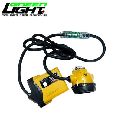 GLC12-A Corded Cap Lamp Coal Underground Lights Waterproof Miner Headlamp 10.4Ah Rechargeable Li-ion Battery
