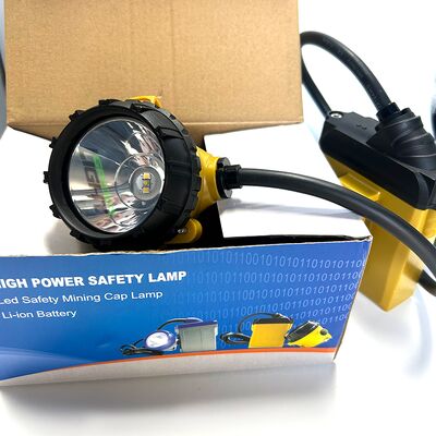 Luminária de cabeça de mineração anti-explosão com carregador Farol Alto Lâmpada de mineiro