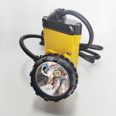 10,4 Ah wiederaufladbare kabelgebundene Grubenlampe 25000 Lux 348 lm Grubenlampen-Kopf IP68 wasserdicht 20 Stunden Arbeitszeit