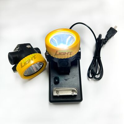 Wireless Charging Mining Headlamp Waterproof Rechargeable Light 2600mAh Li-ion Battery 18650 for Underground