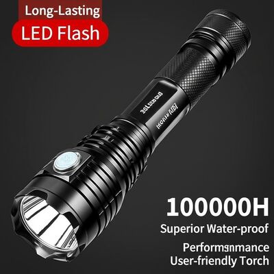 Long-Lasting LED Flashlight 100000H Superior Water-proof Performance User-friendly Torch IP68
