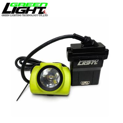 Rechargeable Mining Cap Lamp 25000Lux LED Miner Headlamp IP68 13.6Ah Battery GLD-6