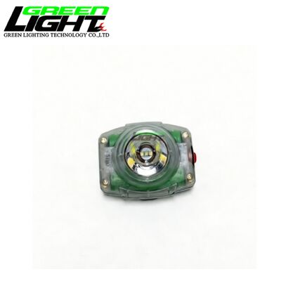 Lampu Cap Pertambangan Tanpa Kabel 23000Lux Lampu Depan Pertambangan LED IP68 Lampu Penambang Terisi Ulang dengan Pengisian Magnetik GLC-6M
