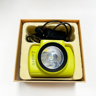 GLC-6S Cordless Mining Cap Lamp, Explosion Proof IP68 Waterproof Rechargeable LED Miner Headlamp with OLED Screen