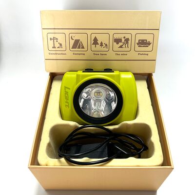 GLC-6S Cordless Mining Cap Lamp, Explosion Proof IP68 Waterproof Rechargeable LED Miner Headlamp with OLED Screen