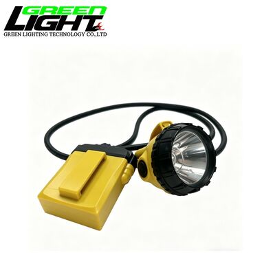 25000Lux Corded Mining Headlamp IP68 Industrial Cap Lamp with 13.6Ah LG Battery for Underground Lighting