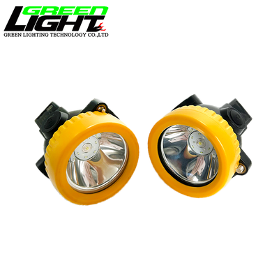 Lightweight LED Mining Headlamp with 13-15 Hours Runtime and Flame Resistant ATEX Tested Safety Helmet Light