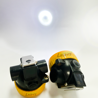 Lightweight LED Mining Headlamp with 13-15 Hours Runtime and Flame Resistant ATEX Tested Safety Helmet Light