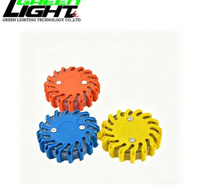 Magnetyczna lampa ostrzegawcza LED IP68, ładowalna, 5W, 16 diod LED, wielokolorowa, migająca, DC5V, litowo-jonowa