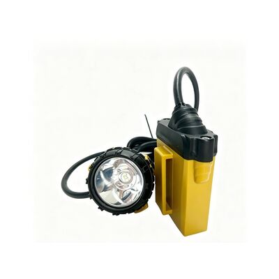 25000Lux Corded Mining Headlamp IP68 Industrial Cap Lamp with 13.6Ah LG Battery for Underground Lighting