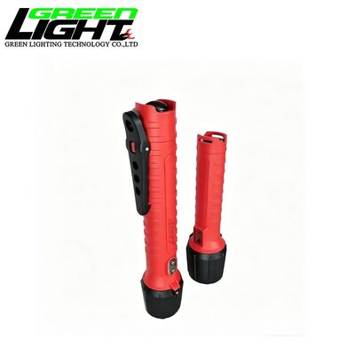 Rechargeable LED Flashlight Industrial Inspection Torch IP68 Waterproof USB Charging Digital Display Work Light