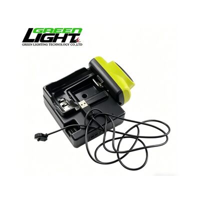 25000Lux Cordless Mining Cap Lamp Rechargeable LED Miner Headlamp IP68 Waterproof OLED Display GLC-6S