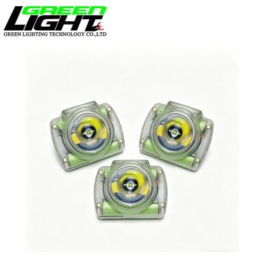 Cordless Mining Cap Lamp 15000Lux Rechargeable LED Miner Headlamp OLED Display 6.8Ah Battery IP68 Waterproof