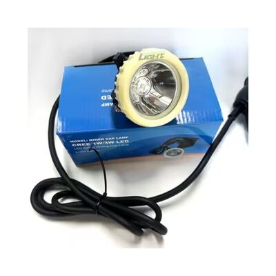 Rechargeable LED Mining Headlamp Corded Cap Lamp IP67 Waterproof 7.8Ah Industrial Safety Light