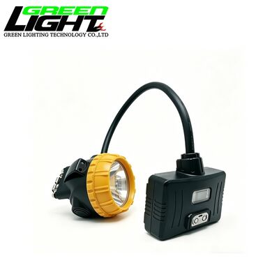 Corded Mining Cap Lamp 15000Lux LED Miner Headlamp IP68 Waterproof Rechargeable 6.8Ah Battery Underground Mining Light