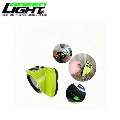 Cordless Mining Cap Lamp 25000Lux Rechargeable LED Miner Headlamp IP68 Waterproof Magnetic Charging GLC-6S