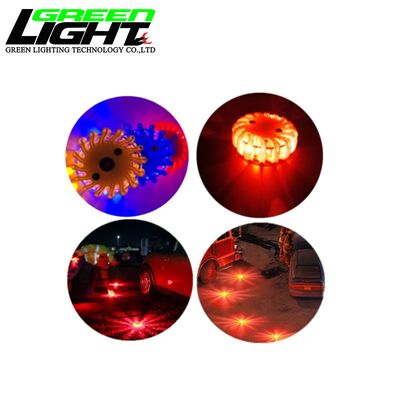Rechargeable LED Warning Light Magnetic Multi-Color Flare for Traffic Safety, Roadblock, and Vehicle Alert
