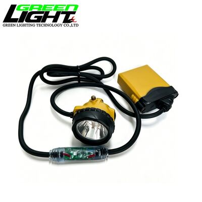 GLC12-A Corded Mining Cap Lamp 25000Lux LED Miner Headlamp IP68 Waterproof 13.6Ah Rechargeable Underground Mining Light