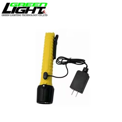 Rechargeable LED Mining Flashlight 10000Lux IP68 Waterproof Industrial Torch with Magnetic USB Charging 3.4Ah Li-ion Battery