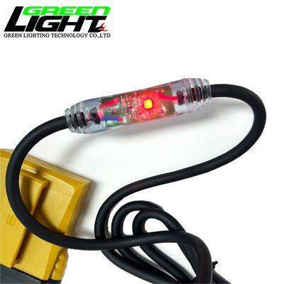 Waterproof LED Mining Lamps Corded Cap Lamp with Rechargeable 10.4Ah Li ion Battery and 25000lux Brightness Suitable for Underground Coal Mining