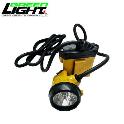 Waterproof LED Mining Lamps Corded Cap Lamp with Rechargeable 10.4Ah Li ion Battery and 25000lux Brightness Suitable for Underground Coal Mining