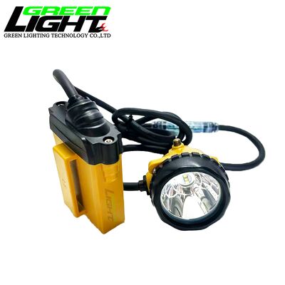 Waterproof LED Mining Lamps Corded Cap Lamp with Rechargeable 10.4Ah Li ion Battery and 25000lux Brightness Suitable for Underground Coal Mining