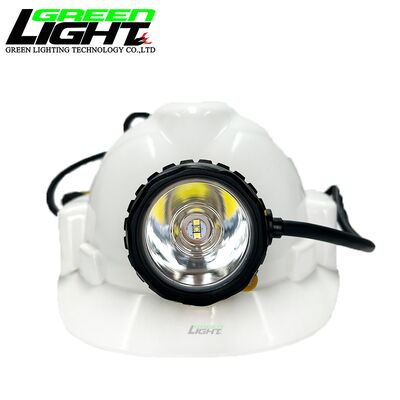 Waterproof LED Mining Lamps Corded Cap Lamp with Rechargeable 10.4Ah Li ion Battery and 25000lux Brightness Suitable for Underground Coal Mining