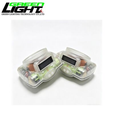 Cordless Mining Cap Lamp 15000Lux Rechargeable LED Miner Headlamp OLED Display 6.8Ah Battery IP68 Waterproof