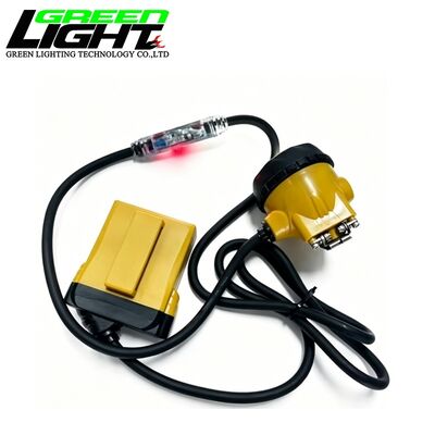 GLC12-A Corded Mining Cap Lamp 25000Lux LED Miner Headlamp IP68 Waterproof 13.6Ah Rechargeable Underground Safety Light