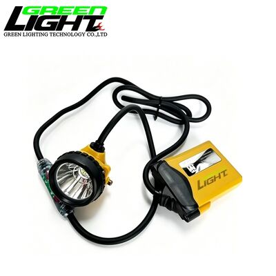 GLC12-A Corded Mining Cap Lamp 25000Lux LED Miner Headlamp IP68 Waterproof 13.6Ah Rechargeable Underground Safety Light