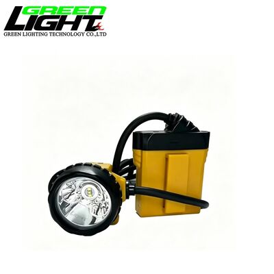 GLC12-A Corded Mining Cap Lamp 25000Lux LED Miner Headlamp IP68 Waterproof 13.6Ah Rechargeable Underground Safety Light