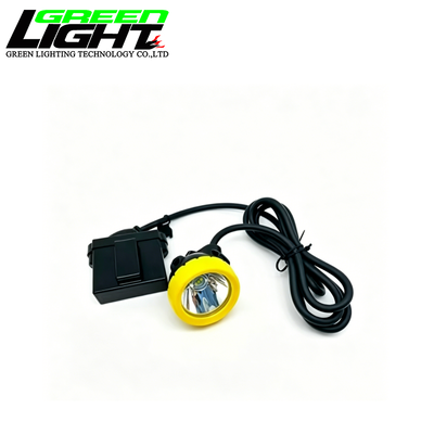 GL8-D Corded Mining Cap Lamp 15000Lux Rechargeable LED Miner Headlamp IP68 Waterproof Underground Safety Light
