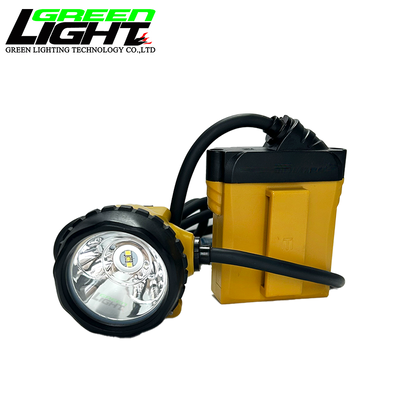 LED Mining Lamps with Corded Cap Lamp Design 25000lux Brightness Rechargeable 10.4Ah Li ion Battery for Coal Mining Applications