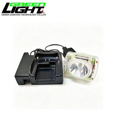 GLC-6 Cordless Mining Cap Lamp 15000Lux LED Miner Headlamp IP68 Waterproof OLED Display Hard Hat Light