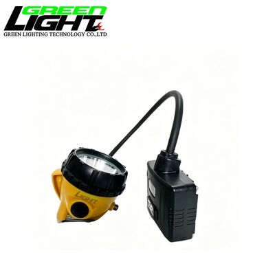 GS12-A Corded Mining Cap Lamp 25000Lux LED Miner Headlamp IP68 Waterproof 6.8Ah Rechargeable Hard Hat Light