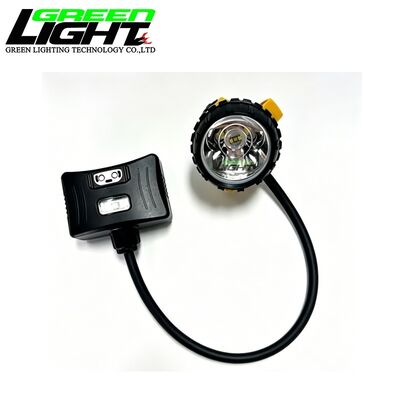 GS12-A Corded Mining Cap Lamp 25000Lux LED Miner Headlamp IP68 Waterproof 6.8Ah Rechargeable Hard Hat Light