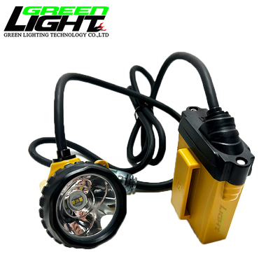 LED Mining Lamps Corded Miners Cap Lamp with Rechargeable Battery Providing 25000 Lux Brightness for Underground Work Lighting
