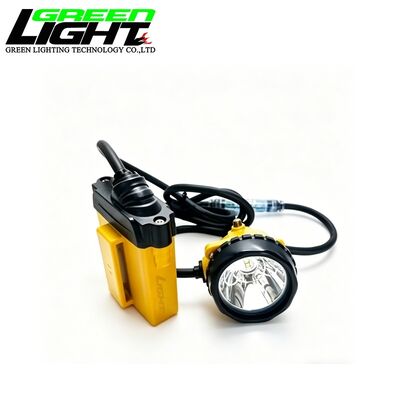 GLC12-A Corded Mining Cap Lamp 25000Lux LED Miner Headlamp IP68 Waterproof 13.6Ah Rechargeable Underground Light