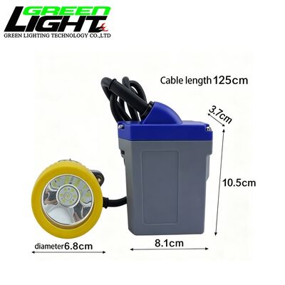 Rechargeable LED Miner Cap Lamp 3.7V 7800mAh Mining Headlamp 17H Working Time Underground Industrial Safety Headlight