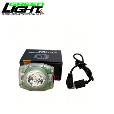 Cordless LED Mining Cap Lamp 13000Lux Rechargeable Miner Headlamp IP68 Waterproof OLED Display GLC-6