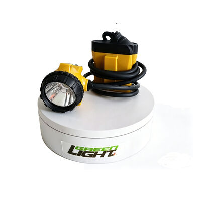 Corded Mining Cap Lamp 6.8Ah Rechargeable Li-ion IP68 Waterproof for Underground Work