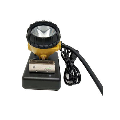 Corded Mining Cap Lamp 6.8Ah Rechargeable Li-ion IP68 Waterproof for Underground Work