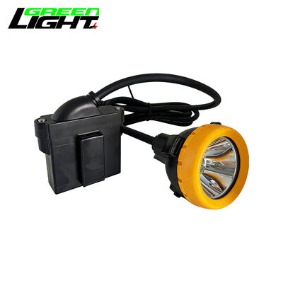 Rechargeable LED Miner Cap Lamp IP68 Waterproof Corded Mining Cap Lamp with 7.8Ah Li-ion Battery