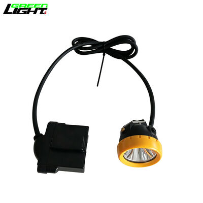 Rechargeable LED Miner Cap Lamp IP68 Waterproof Corded Mining Cap Lamp with 7.8Ah Li-ion Battery
