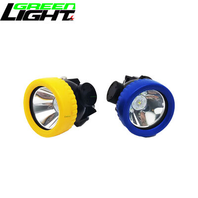 IP68 Waterproof LED Mining Headlamp with 5000Lux Brightness and Rechargeable Li-ion Battery