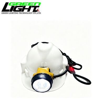 Mining Lamp Corded LED Miner Headlight IP68 Waterproof 13.6Ah Rechargeable 25000Lux