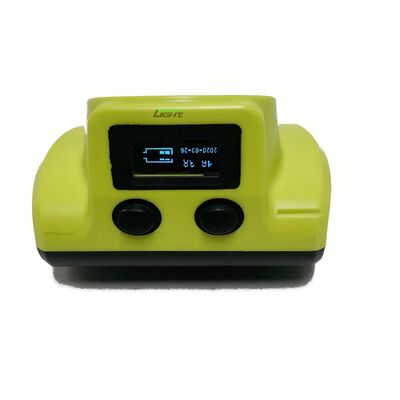 25000Lux Cordless Mining Cap Lamp IP68 Rechargeable LED Miner Headlamp with OLED Display