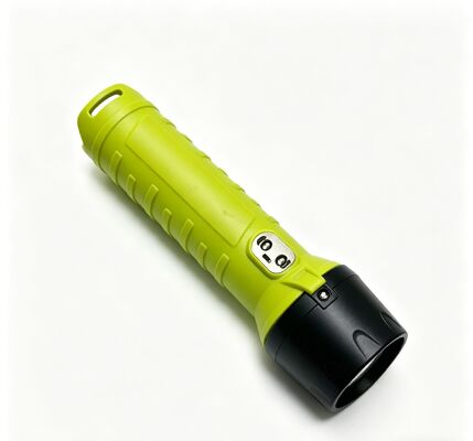 Rechargeable LED Inspection Flashlight IP68 Industrial Work Torch with USB Charging and Digital Display