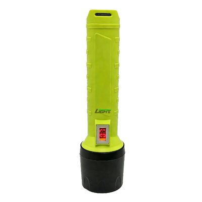 Rechargeable LED Inspection Flashlight IP68 Industrial Work Torch with USB Charging and Digital Display